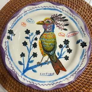 Nathalie Lete bird plate for Anthropologie. New not used